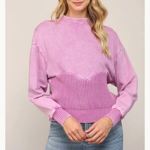 Fate Women's Mauve Crew Neck Sweater
